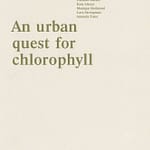 Cover, An urban quest for chlorophyll