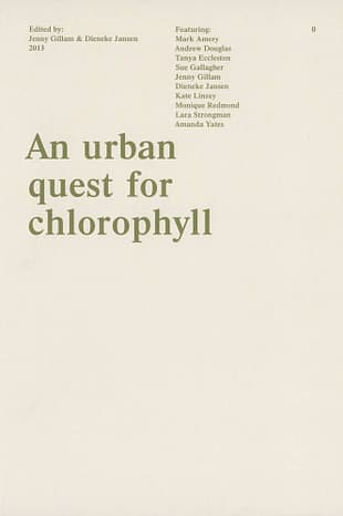 Cover, An urban quest for chlorophyll